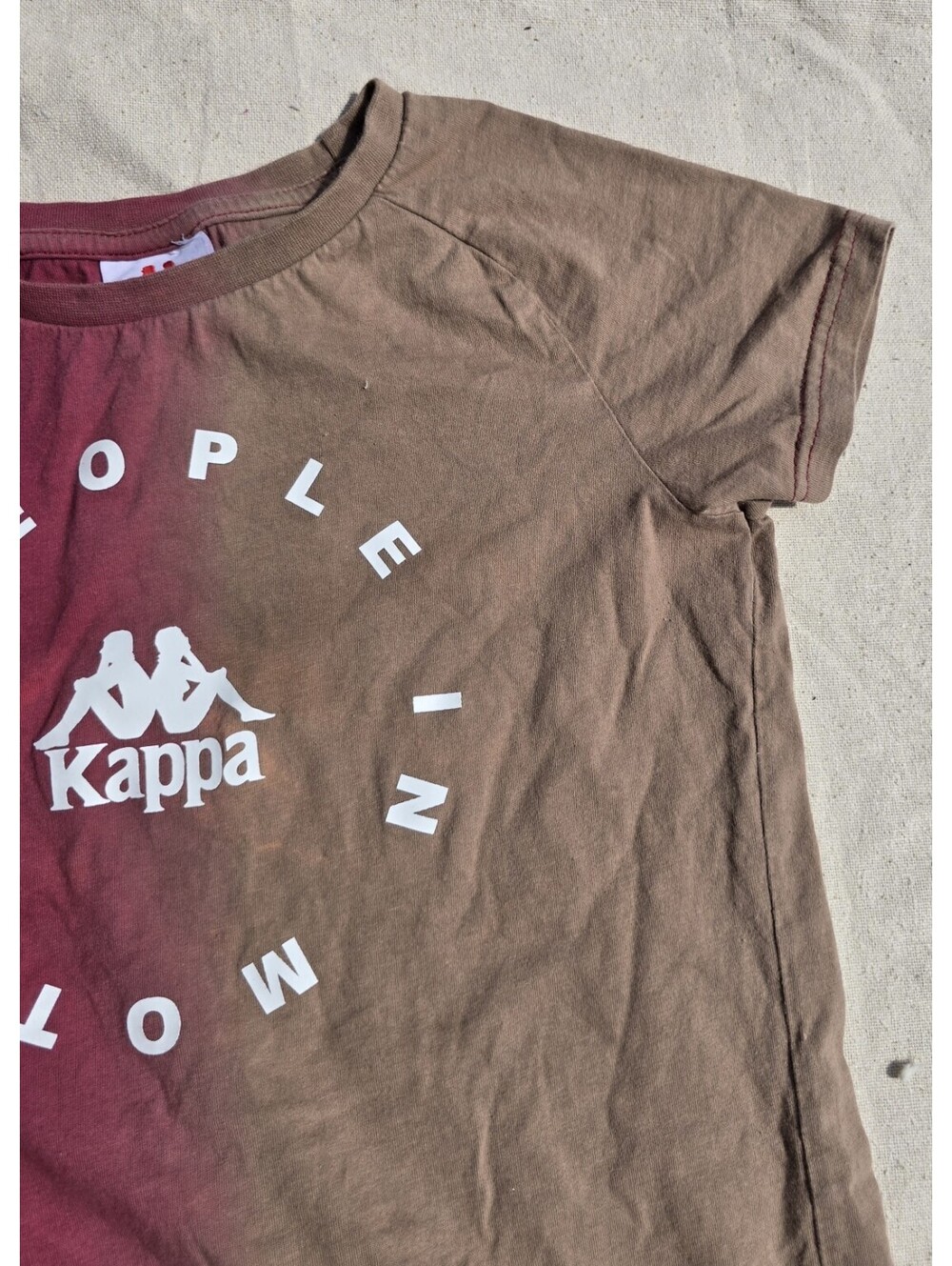 Kappa Women’s XS Burgundy/Brown Colorblock - Picture 3 of 9